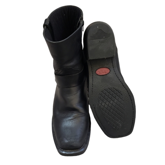 DINGO REV UP ZIPPER MOTORCYCLE BOOTS - SQUARE TOE 11.5D - Picture 4 of 11